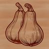 Free Squash Clip Art Vector Image Illustrative representation of a squash vegetable, suitable for digital designs.