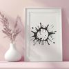 Colorful Design Element A colorful splat shape, ideal for crafting and design projects.