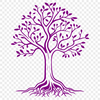 Stylized Tree Illustration for Vector Art A stylized illustration of a tree made from interconnected lines, suitable for vector art and graphic design projects.