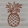 Beautiful Tropical Fruit Symbol A vector representation of a pineapple fruit, ideal for crafting and DIY applications.