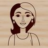 Simple SVG Clipart Image A simple illustration of a woman, created as a vector graphic.