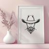 Rugged Outlaw Illustration in Vector Format A rugged cowboy illustration in vector format.