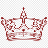 A intricately designed gold crown with ornate details, suitable for vector art and cutting machine stencils.