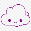Free Cloud Clip Art for Design Projects A high-quality digital cloud illustration designed for graphic design projects.