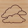 Cloud Design Vector Graphics A stylized illustration of a cloud in vector format for graphic design and printing.