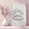 Stylized Cloud Illustration A simple, stylized illustration of a cloud in vector format.
