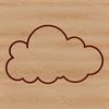 Puffy White Cloud SVG Image A white, puffy cloud icon in a vector format, suitable for design projects.