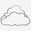White Cloud Illustration - Free Download A stylized illustration of a white cloud in an SVG format, suitable for web design and digital applications.