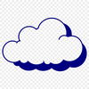 Cloud Icon Graphic Design Vector Art White fluffy cloud icon designed as vector art for graphic design and digital use.