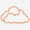 Free Vector Puffy Cloud Design A white, puffy cloud icon suitable for vector graphics.