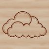 A high-quality vector illustration of a cloud, suitable for various graphic design applications.