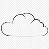 Free Cloud Clip Art Image A stylized illustration of a cloud, suitable for digital design projects.