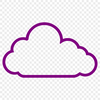 Cloud Icon for Digital Design A white, fluffy cloud icon with soft edges, suitable for digital designs.