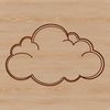 Free Vector Cloud Design Element An editable vector design element featuring a fluffy cloud in a neutral color palette.