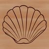 Seaside Icon An SVG icon of a seashell, ideal for use in web design and creative applications.