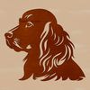 Free SVG Vector Dog Head Illustration A portrait illustration of a Cocker Spaniel's head, suitable for vector art projects.