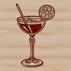 Vibrant Cocktail Design A decorative cocktail glass design in vector format.
