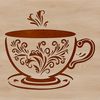 A simple illustration of a coffee cup with a handle.