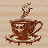 Beautiful Cup Vector Design An isolated vector design of a basic ceramic cup shape with no handles or decorations.