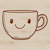 Simple Cup Design for Crafts A simple cup design suitable for various uses including craft projects.