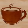 Clean Cup Clip Art Illustration A simple cup design with a clean shape and minimal details, ideal for vector art projects.