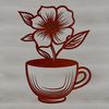 Clean Design Coffee Cup Vector A simple illustration of a cup with a clean design, suitable for vector graphics and cutting machines.
