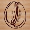 An isolated SVG graphic of a coffee bean, ideal for digital designs and projects.