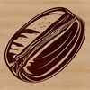A high-quality illustration of a coffee bean, ideal for vector design projects in SVG format.
