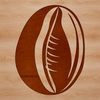 A single coffee bean rendered as a vector graphic in SVG format.