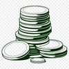 Vector Coin Designs for Crafting and Design Illustrative coin designs for various applications, created as a vector graphic in SVG format.