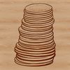 A collection of digital coins in various denominations and designs, suitable for vector art projects.
