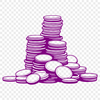Beautiful Coin Designs in SVG Format SVG illustration of various denominations of coins in a stylized design.