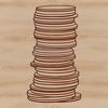 Realistic Coin Collection A digital illustration of various denominations of coins in a realistic style.