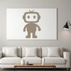 High-quality vector graphic of a robot designed for commercial and personal use.