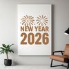 Vector illustration of a New Year's theme with quotes in bold font