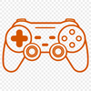 Free Gamepad Design SVG File A simple vector illustration of a standard game controller layout with buttons and directional controls.