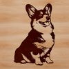 Free Vector Corgi Animal Icon A sitting corgi animal illustration in vector format.