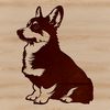 Vector Graphic of a Happy Corgi A vector illustration of a sitting Corgi dog.