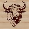 Cow Portrait SVG Graphic Design An illustration of a cow's head in vector format.