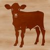 Farm Friendly Vector Illustration A digital illustration of a cow in vector format.