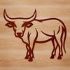 Simple line drawing of a cow, suitable for vector art and design projects.