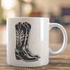 Western-inspired Vector Footwear A pair of cowboy boots in vector format, suitable for cutting out with a Cricut or laser cutter.