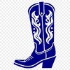 Stitched with Style A pair of cowboy boots with intricate stitching and detailed design, ideal for clip art and vector graphics.