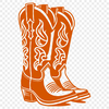 Western Footwear Illustration A pair of cowboy boots rendered in vector format, suitable for various applications.