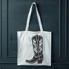 Beautiful Cowboy Footwear Illustration Cowboy boots with stitching details in vector format.