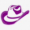 A stylized illustration of a classic cowboy hat, suitable for digital use.