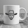 Western Character Vector Art Illustrative cowboy character designed as vector art suitable for cutting machines.
