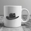 Vector Western Hat Illustration A classic cowboy hat made from simple vector lines and shapes.