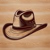 Cowboy Hat Illustration A simple illustration of a traditional cowboy hat.