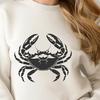 Wild Atlantic Blue Crab Illustration A digital illustration of a realistic wild animal, an Atlantic blue crab.